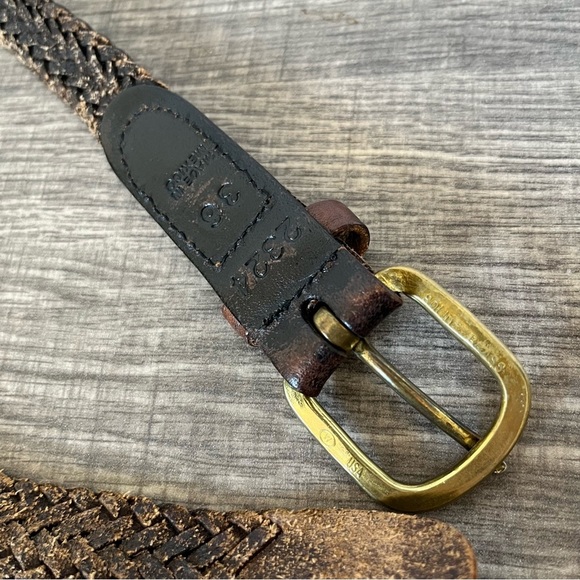 Bundle(2) size 36 Braided Leather Brown Belts - Picture 5 of 10